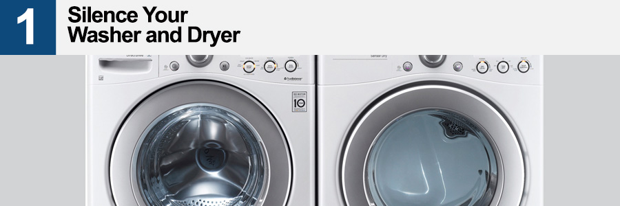 1. Silence Your Washer and Dryer