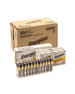 Energizer Industrial AAA Alkaline Battery 144/Case - 6 inner packs of 24 batteries