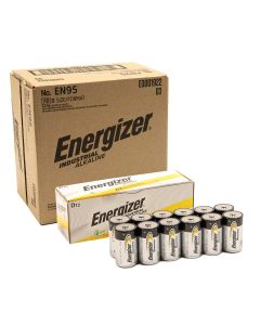 Energizer Industrial D Alkaline Battery 72/Case - 6 inner packs of 12 batteries