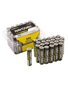 Rayovac Alkaline AAA Industrial Battery Reclosable 24/Pack