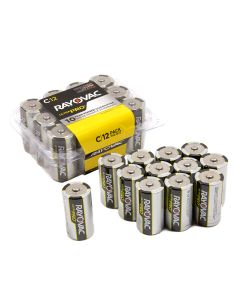 Rayovac Alkaline C Industrial Battery Reclosable 12/Pack