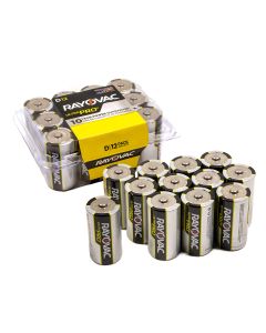 Rayovac Ultra Pro D Battery Contractor packs of 12 batteries