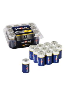 Rayovac Alkaline D Industrial Battery Reclosable 12/Pack