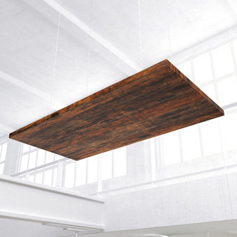 AcoustiWood&reg; Premium Acoustic Wood Alternative Ceiling Clouds