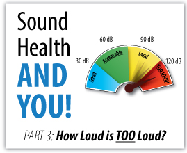 Sound Health and You Part 3: How Loud is Too Loud?