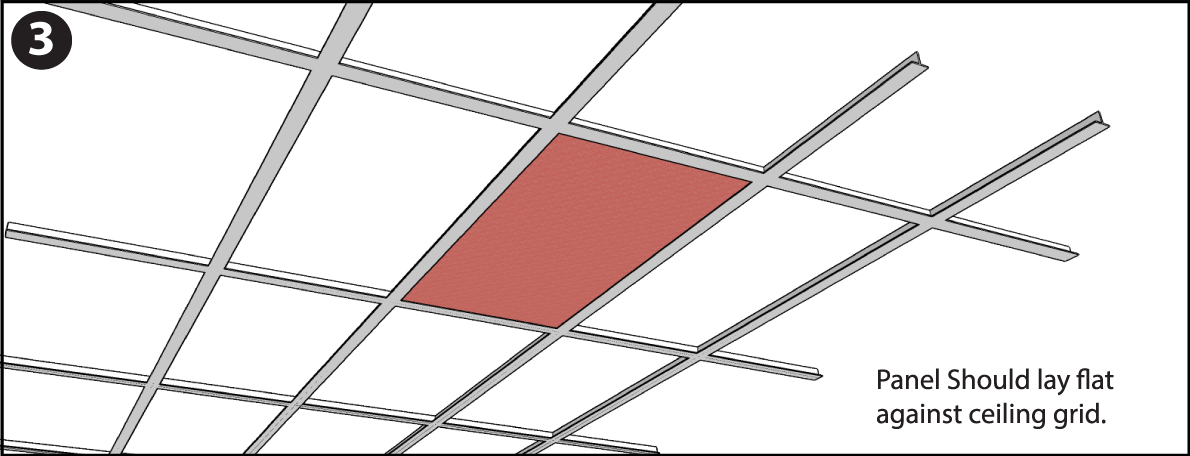 Drop Ceiling Tile Installation Step 3