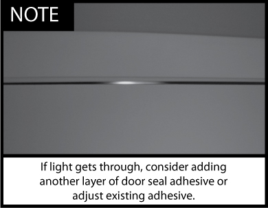 Acoustic Door Seal Installation Note 2