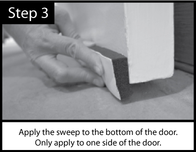 Acoustic Door Sweep Installation Step 3