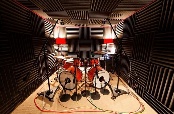 Drum room set up