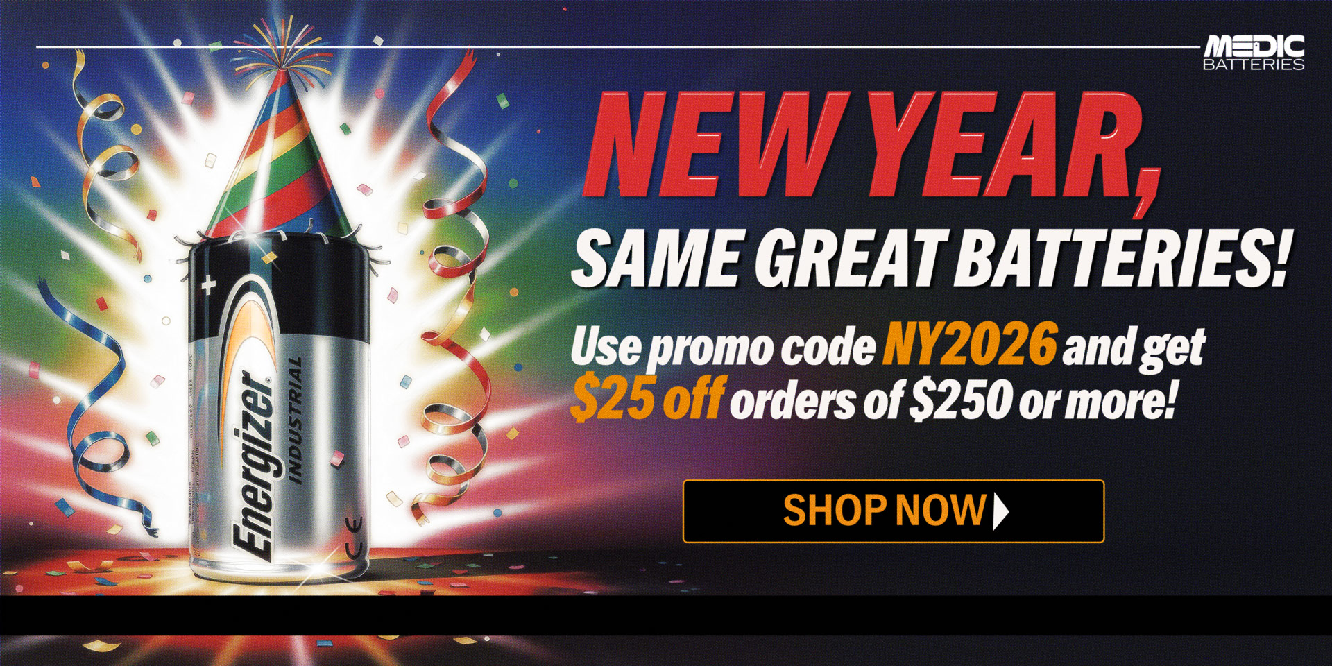 January 2026 Slider Use Promo Code NY2026 for $25 Off Orders of $250 and More