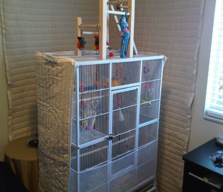 How to soundproof bird cage 