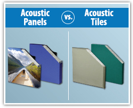 Difference between acoustic panels and acoustic tiles